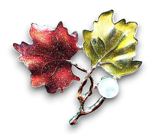 Spilla Gioiello Foglie - COD. 025