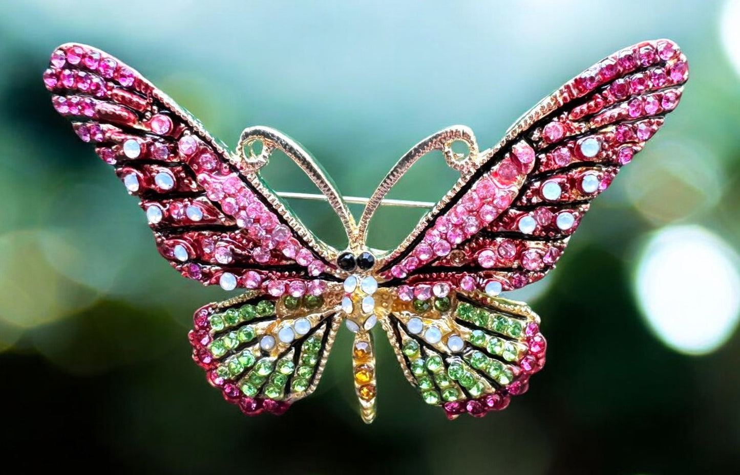 Spilla Gioiello Farfalla Fucsia - COD. 026